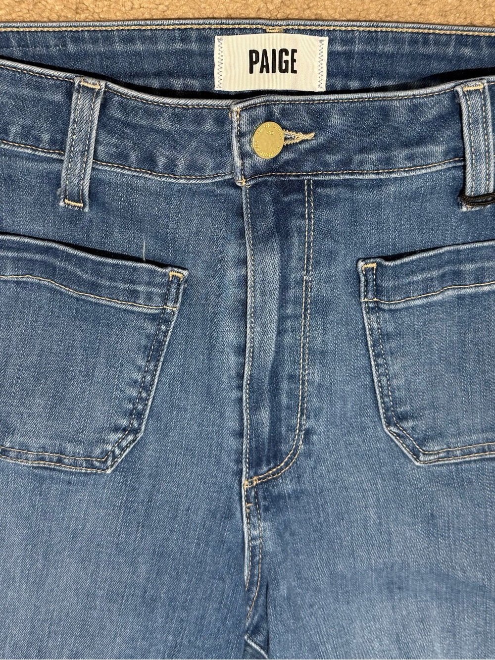 NWT Paige Connie Crop Patch Pocket Jeans Size 27 - Picture 5 of 7